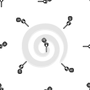 Car key with remote control pattern seamless black