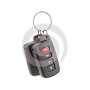 Car key remote isolated on white background