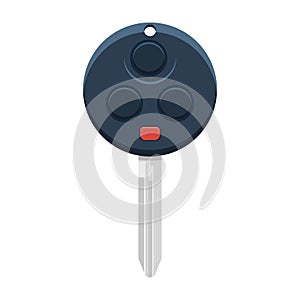 Car key vector illustration isolated on white background