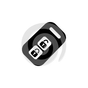 Car Keychain Flat Vector Icon