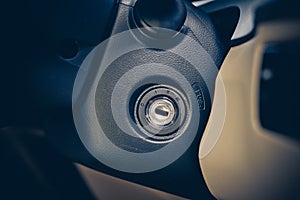 Car keyhole switch for engine start and stop