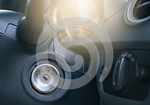 Car keyhole switch for engine start and stop,for starting engine