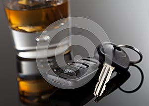 Car Keys and Alcoholic drink