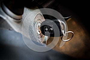 Car keys in ignition