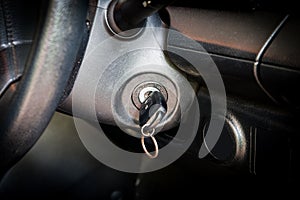 Car keys in ignition