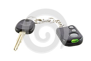 Car keys and remote control of car alarm system