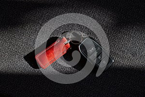 Car keys left on the seat