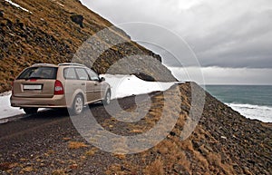Car in Latrabjarg