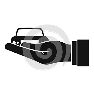 Car leasing icon, simple style