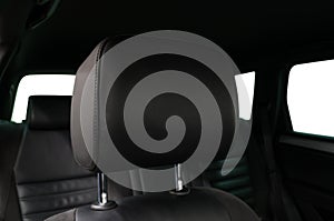 Car leather headrest.