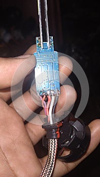 car LED light module or PCB and the layout of the cables