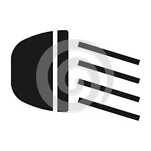 Car light icon vector