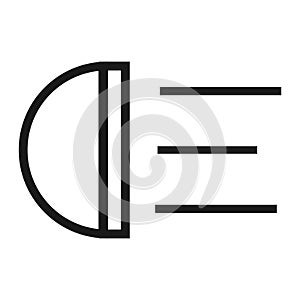 Car light icon vector