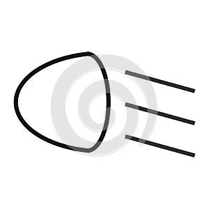 Car light icon vector
