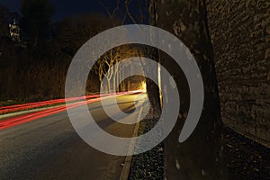 Car light trails