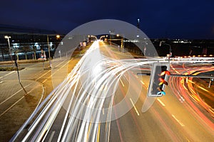 Car light trails