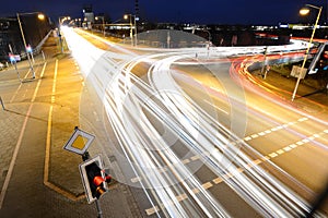 Car light trails