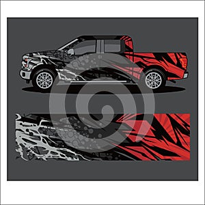 Car livery vector. abstract explosion with grunge