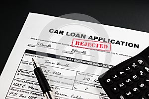 Car Loan Application Rejected 007