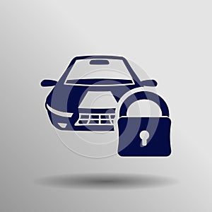 Car lock icon