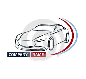 Car Logo Design. Creative vector icon, Auto car Logo icon. Logotype, automotive logo
