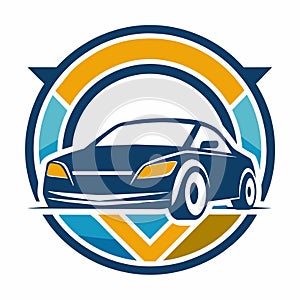 A car logo enclosed by a circle, symbolizing branding and identity in the automotive industry, A subtle nod to the business of