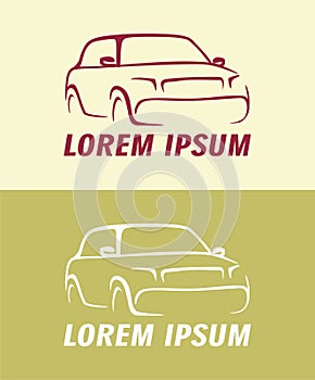Car logo vector illustration