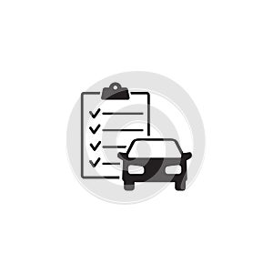 Car maintenance list icon