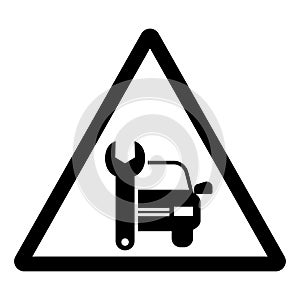 Car Maintenance Symbol Sign, Vector Illustration, Isolate On White Background Label .EPS10
