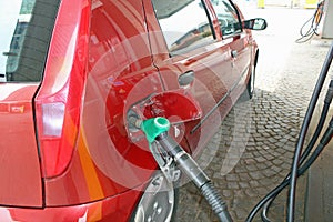 Car makes a supply of green unleaded fuel