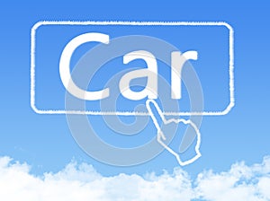 Car message cloud shape