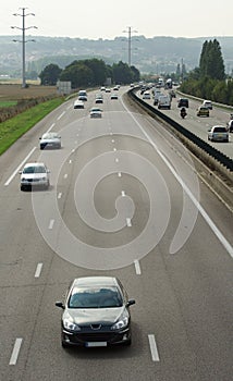 car in the motorway photo