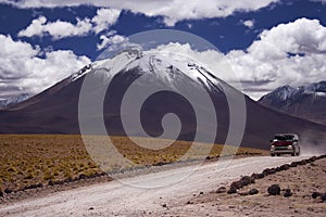 Car in the mountains