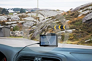 Car with navigation device