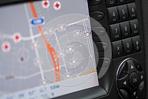 Car navigation, gps photo