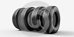 car object automotive tyre automobile wheel tire auto background rubber isolated. Generative AI.