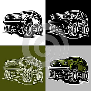 Car off-road 4x4 suv trophy truck photo