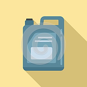 Car oil canister icon, flat style