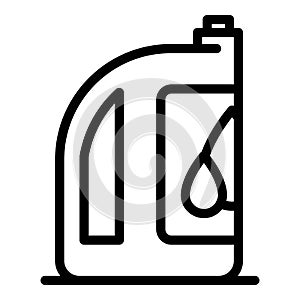 Car oil icon, outline style