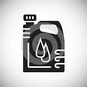 Car oil icon on white background for graphic and web design, Modern simple vector sign. Internet concept. Trendy symbol for