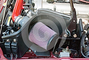 Car Open Air Intake Filter with DIY Heat Shield