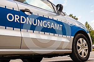 Car Ordnungsamt Germany shield sign
