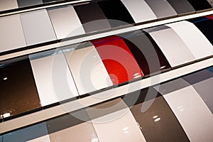 Car paint samples