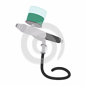 Car paint sprayer cartoon icon