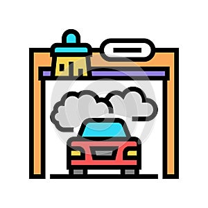 car painting services color icon vector illustration
