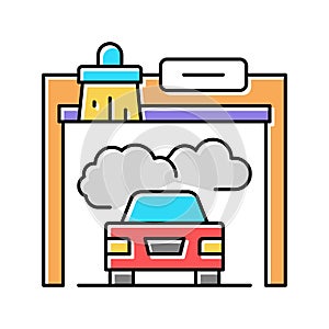 car painting services color icon vector illustration