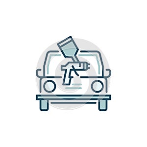 Car Painting vector concept colored icon