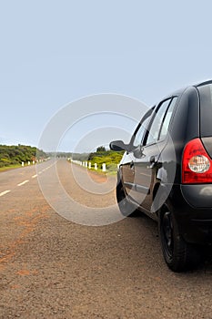 Car parked on road , Plateau of Parque natural de photo