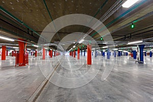 Car parking inside the building