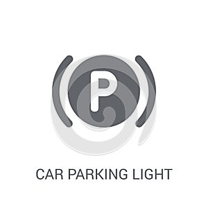 car parking light icon. Trendy car parking light logo concept on